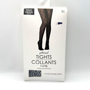 Suit Yourself Costume Co. Black Patterned Fishnet Tights Adult One Size Fits Mos